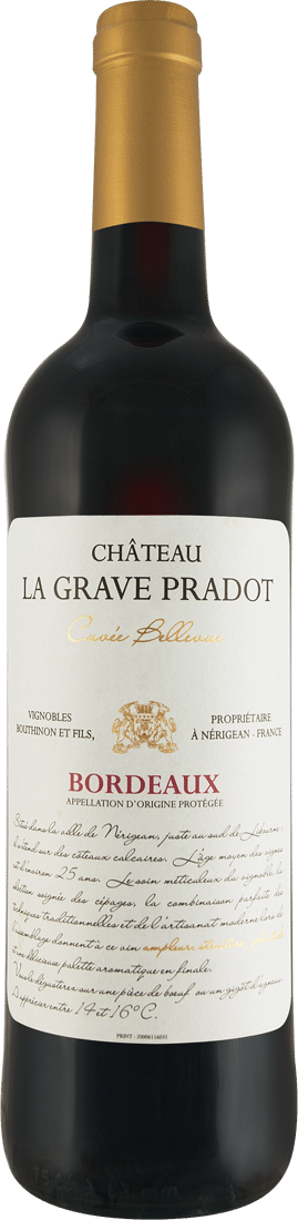 Château La Grave Pradot Cuvée Bellevue AOP 2019