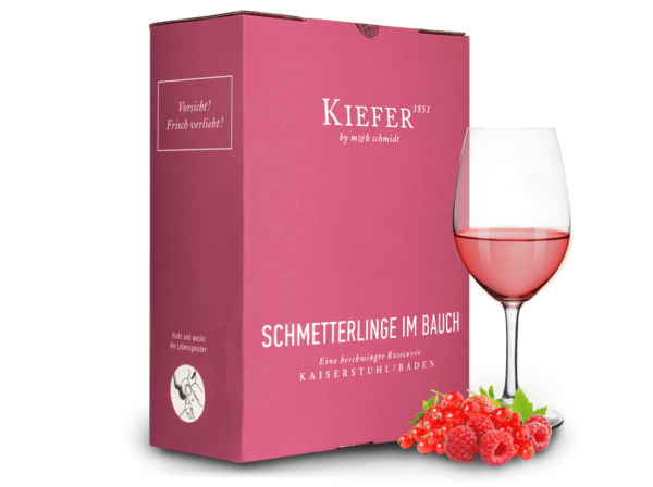 Kiefer Roséwein Schmetterlinge im Bauch 3l Bag in Box 2021