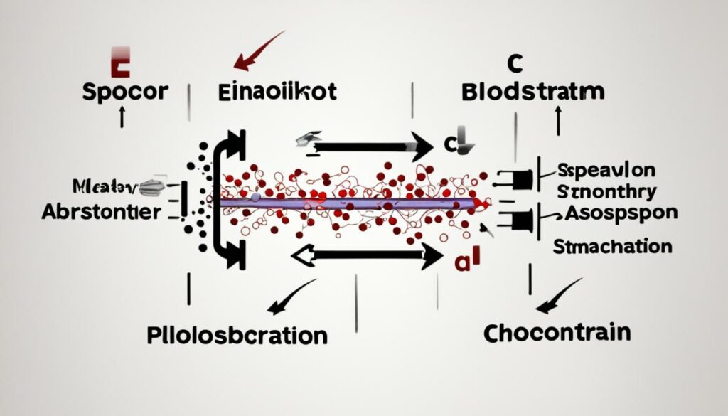 Absorptionsgeschwindigkeit von Alkohol